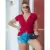 Blusa Transpassada Blusinha manga curta Cruzada Decotada Feminina Moda Blogueira na internet