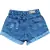 Short Jeans Barra Dobrada Short Jeans Feminino Cintura Alta - comprar online