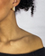 Trio Brinco Quadrado Click | Banhado a Ouro