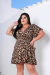 Vestido Envelope Transpassado Onça Plus Size Outlet Vida Fashion na internet