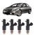 Kit 04 Bico Injetor Civic 2008 A 2011 8 Furos ETE HDAAS9
