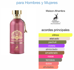 MODERN MUSK ( eau de parfum) 100ml Maison Alhambra ( FRAGANCIAS ARABES) - Perfumesvilladelparque