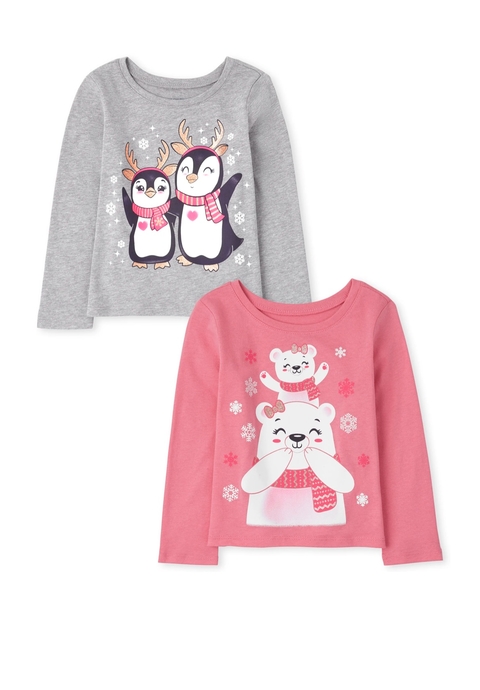 Kit 2 peças blusa infantil usinho The Children’s Place