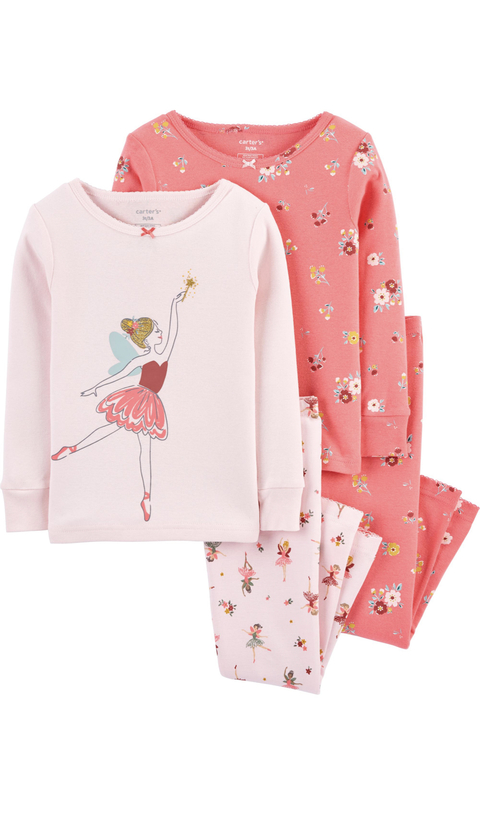 Pijama bebê 4 peças fada Carter’s