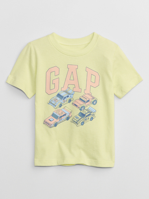 T-shirt infantil logo carros GAP