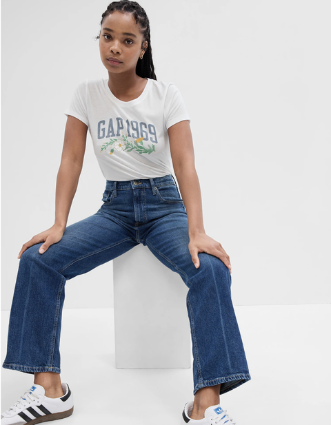 T-shirt Logo floral GAP