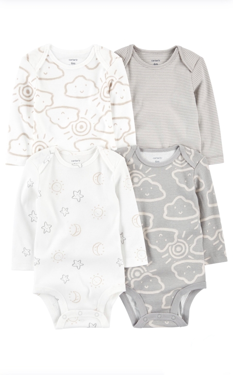 Kit body nuvem manga longa Carter’s