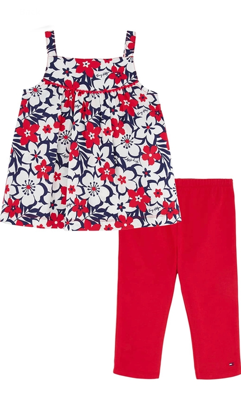 Conjunto floral Tommy Hilfiger baby