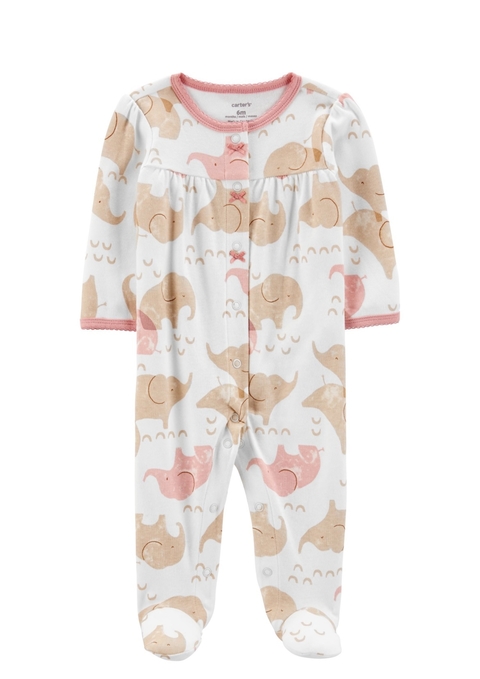 Macacão bebê elefante rosa Carter’s