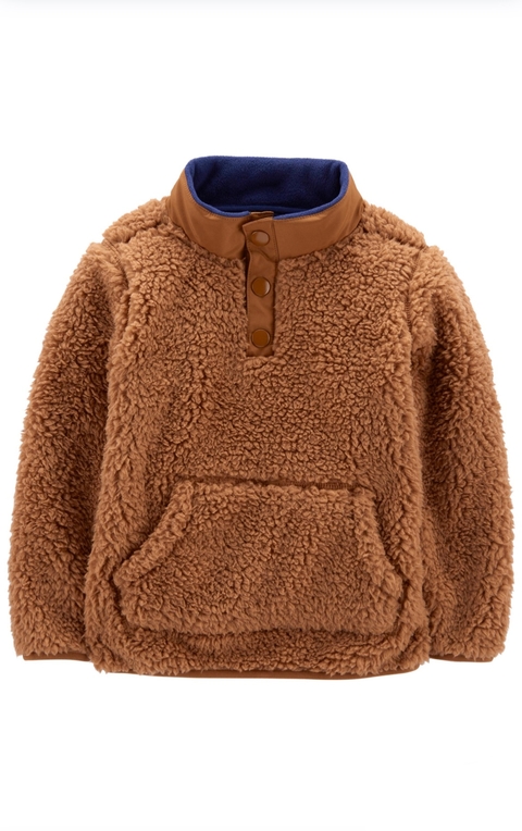 Blusa baby de fleece e Sherpa Carter’s