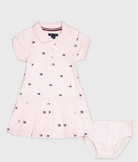 Vestido polo logo Tommy Hilfiger baby