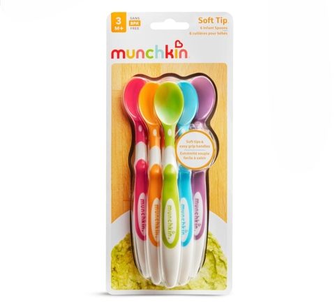 Kit colher Soft Tip Munchkin 6 peças