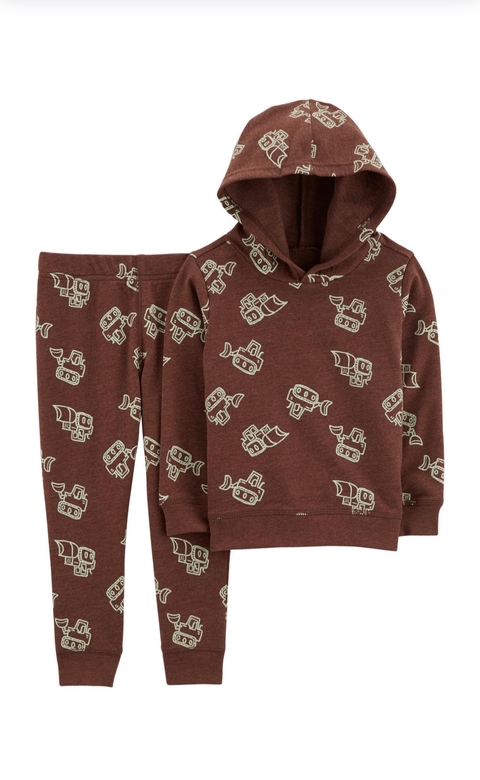 Conjunto infantil moletom trator Carter’s