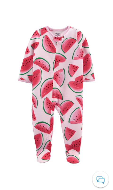 Macacão pijama infantil melancia Carter’s