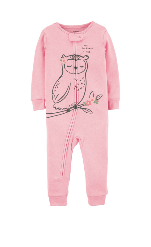 Pijama macacão infantil corujinha Carter’s