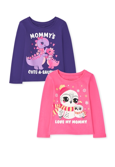 Kit 2 Peças Blusa Infantil corujinha The Children’s Place