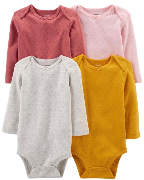 Kit body básico manga longa Carter’s