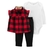 Conjunto baby 3 peças colete xadrez Carter’s
