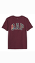 Camiseta infantil logo planetas marsala Gap