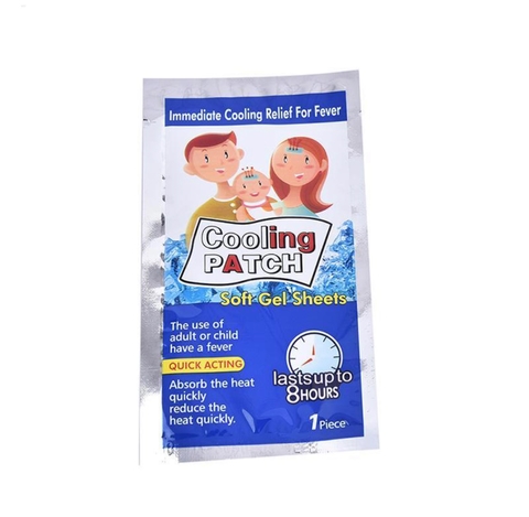 Adesivo em gel para alívio da febre Cooling Pach