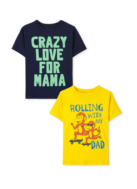 Kit 2 peças camiseta infantil macaquinho The Children’s Place