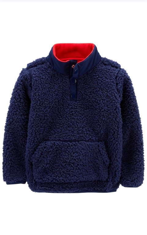 Blusa baby de fleece e Sherpa Carter’s Unissex