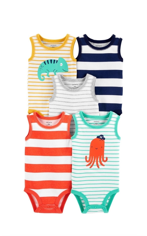 Kit body regata Carter’s polvo