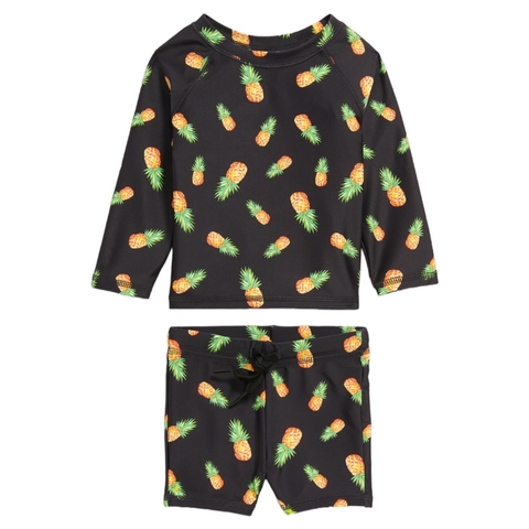 Conjunto de banho bebê unissex abacaxi Old Navy UPF e UV