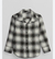 Camisa infantil flanela xadrez cinza Gap