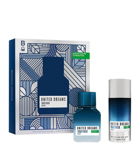 Kit Benetton Dreams Together 100 ml + desodorante spray 24 horas 150 ml