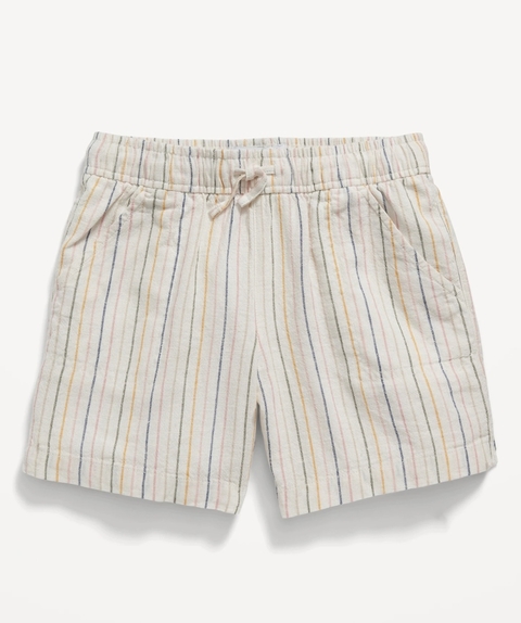 Short linho infantil listrado Old Navy