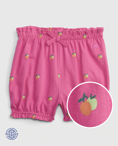 Short bebê rosa de laranjinhas GAP