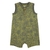 Romper bebê com botões folhagens tropical verde Carter's