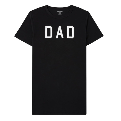 T-shirt masculina preta DAD The Children’s Place