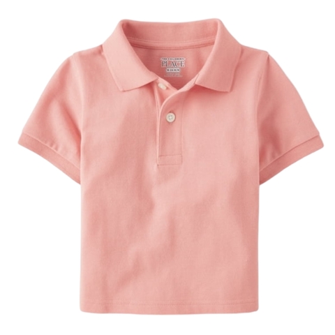 Camisa polo infantil rosa claro The Children’s Place