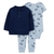 Conjunto bebê 3 peças dog azul Carter’s