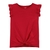 Blusa infantil vermelha babados Carter’s - comprar online