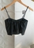 Cropped de couro Sandra - comprar online