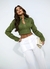 Camisa Corselet Listrada – Verde - comprar online