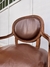 Imagen de Sillón de sala en cuero marrón