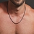 2022 Clássico Corrente de Corda Masculina Colar Largura 2/3/4/5 MM Aço Inoxid? - comprar online