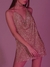 Vestido de verão sexy sem costas y2k metal strass vestido feminino bodycon fest - comprar online