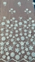 Tule bordados margarida 3D na cor Off white - comprar online