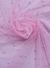 Tule Com Pérolas Rosa Bebê