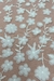 Tule Bordado 3D Margaridas Off White