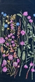 Tule Bordado Com Linha De Seda Fundo Preto - comprar online