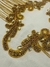 Aplique de Franja Bordado Com Vidrilhos Dourado na internet