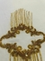Aplique de Franja Bordado Com Vidrilhos Dourado - Virtual Têxtil