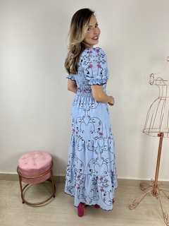 Vestido Chambray Bordado - comprar online