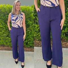 Calça Alfaiataria Marrant Azul Marinho - comprar online